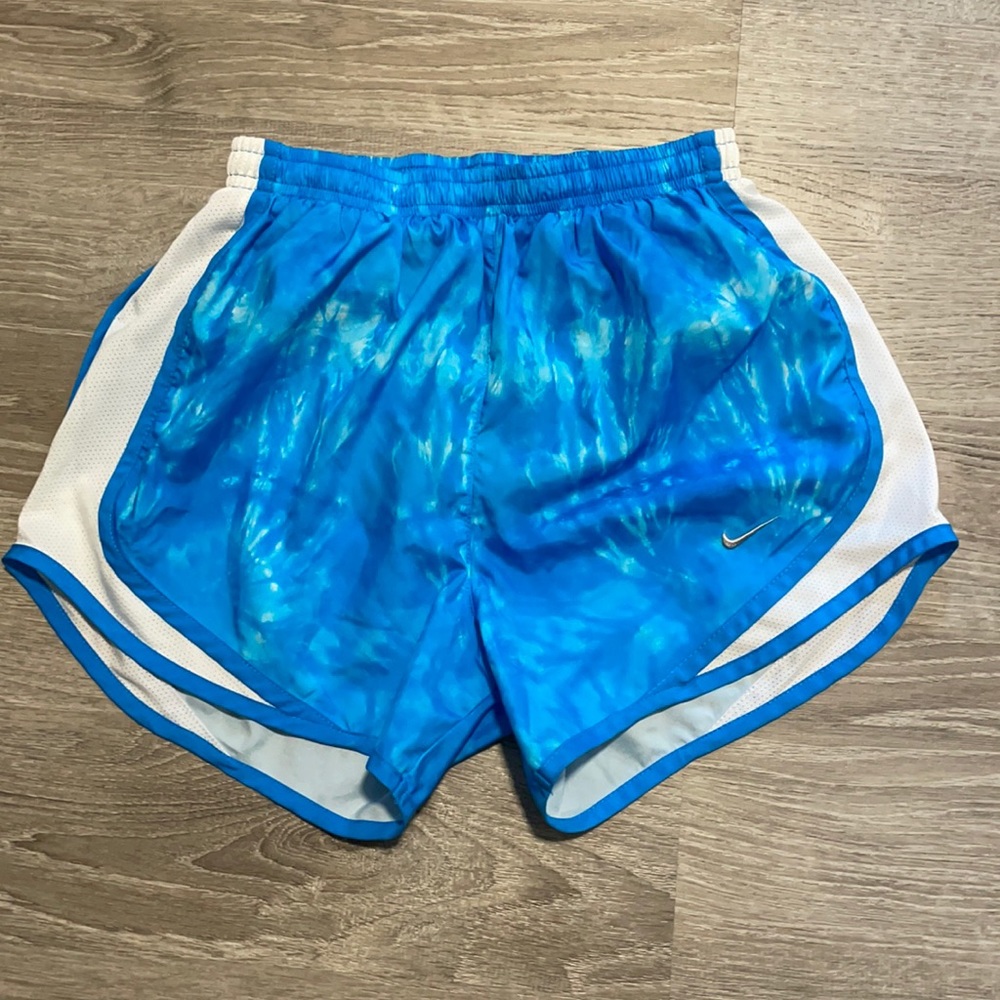 Nike dry fit running shorts -blue tie dye